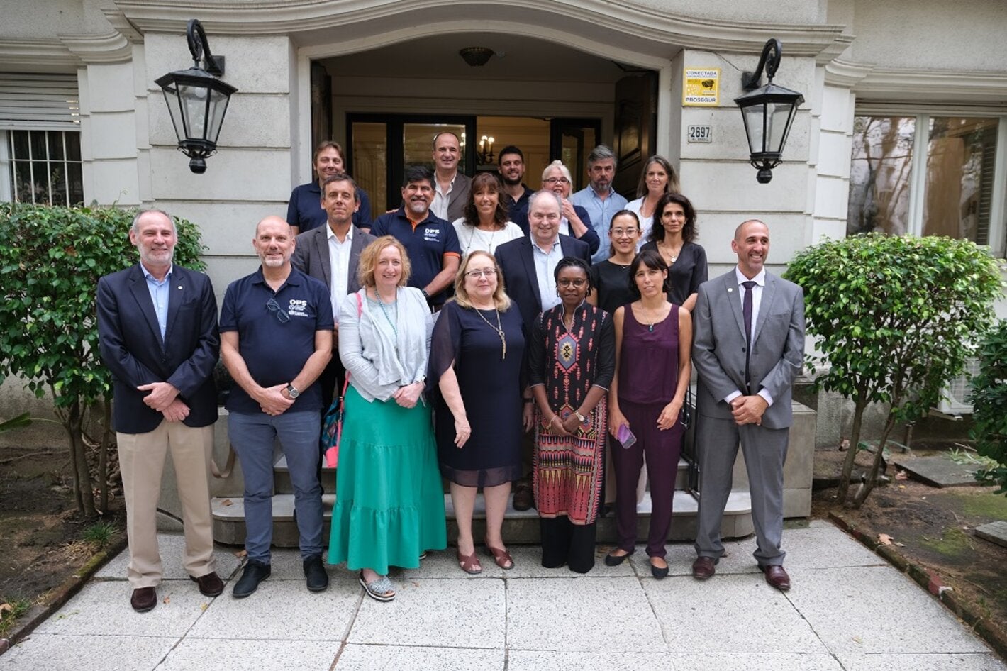 delegación OMS y equipo CLAP en sede del CLAP