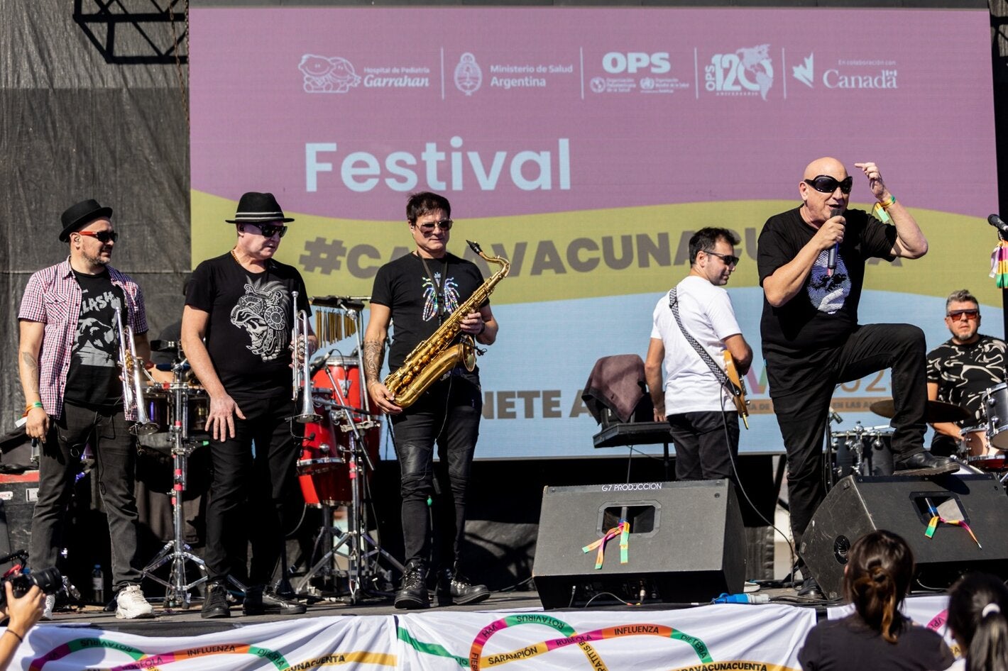 Al ritmo de Muchachos, Argentina tuvo su festival de vacunas, música y color