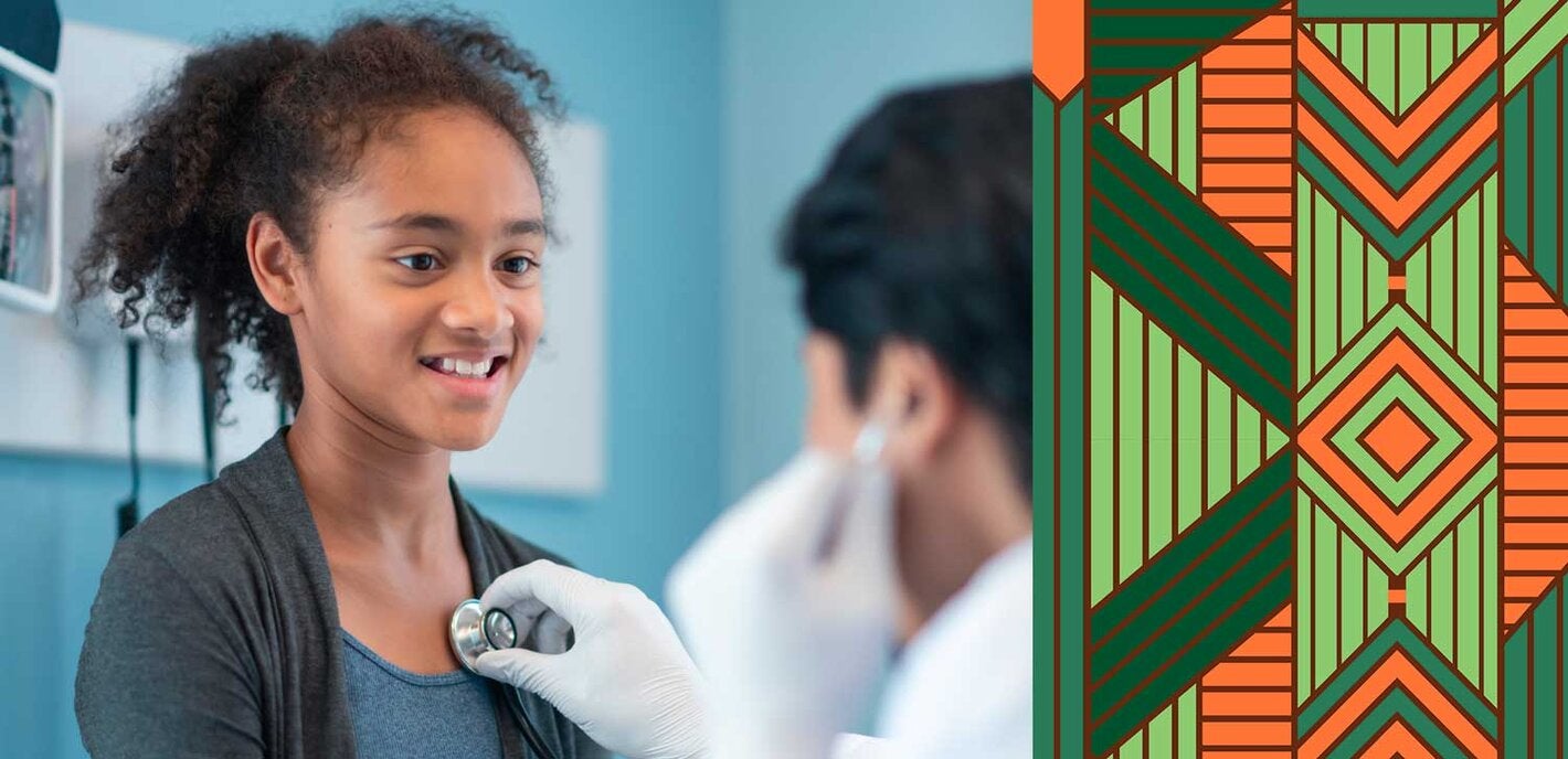 Criança recebendo atenção médica