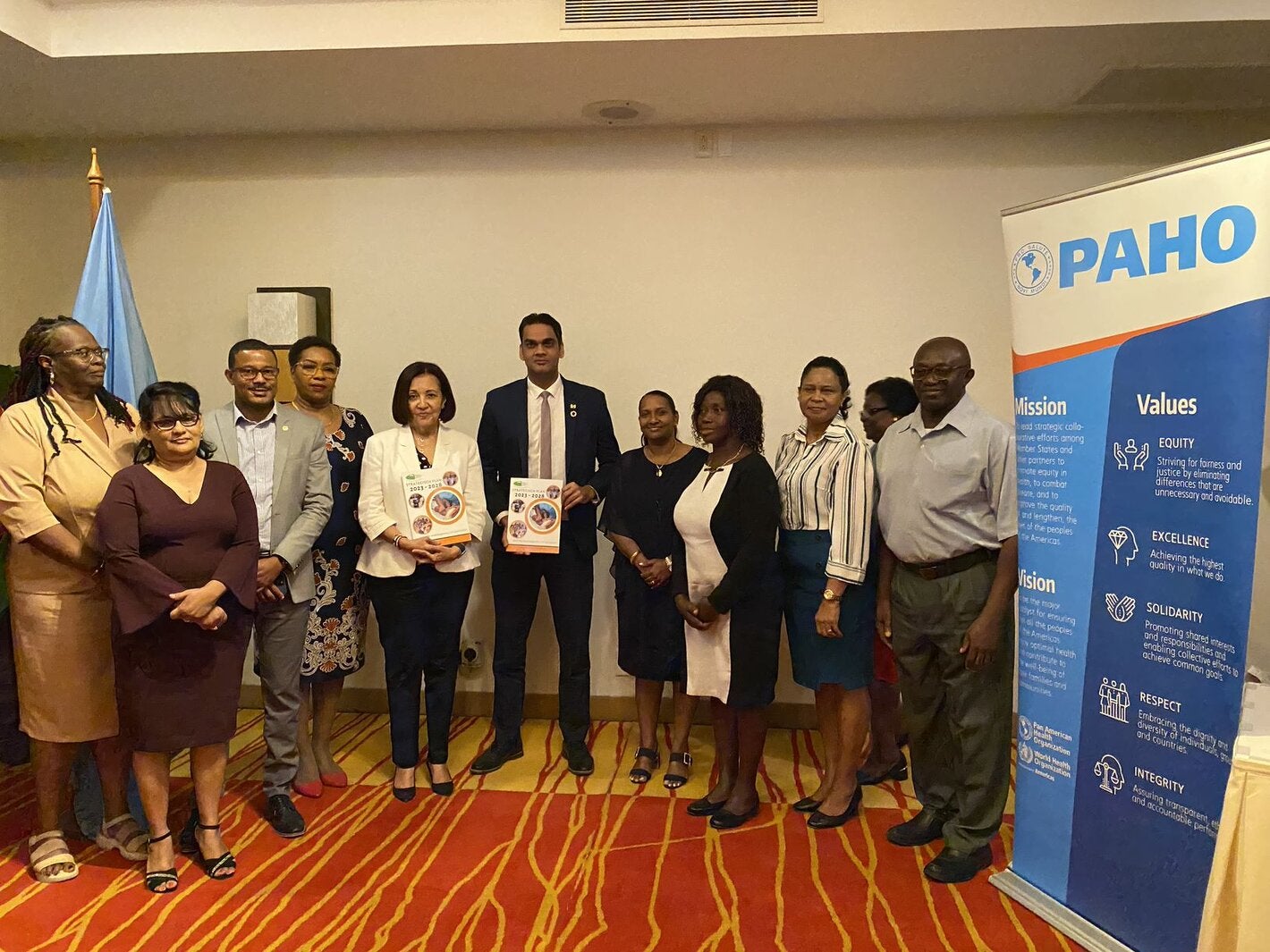 Group picture of the launch of the Strategic Plan for Nursing 2023-2028 in Suriname