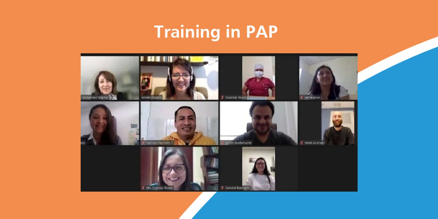 Ecuador: Training in PAP, the mhGAP Humanitarian Intervention Guide and team care