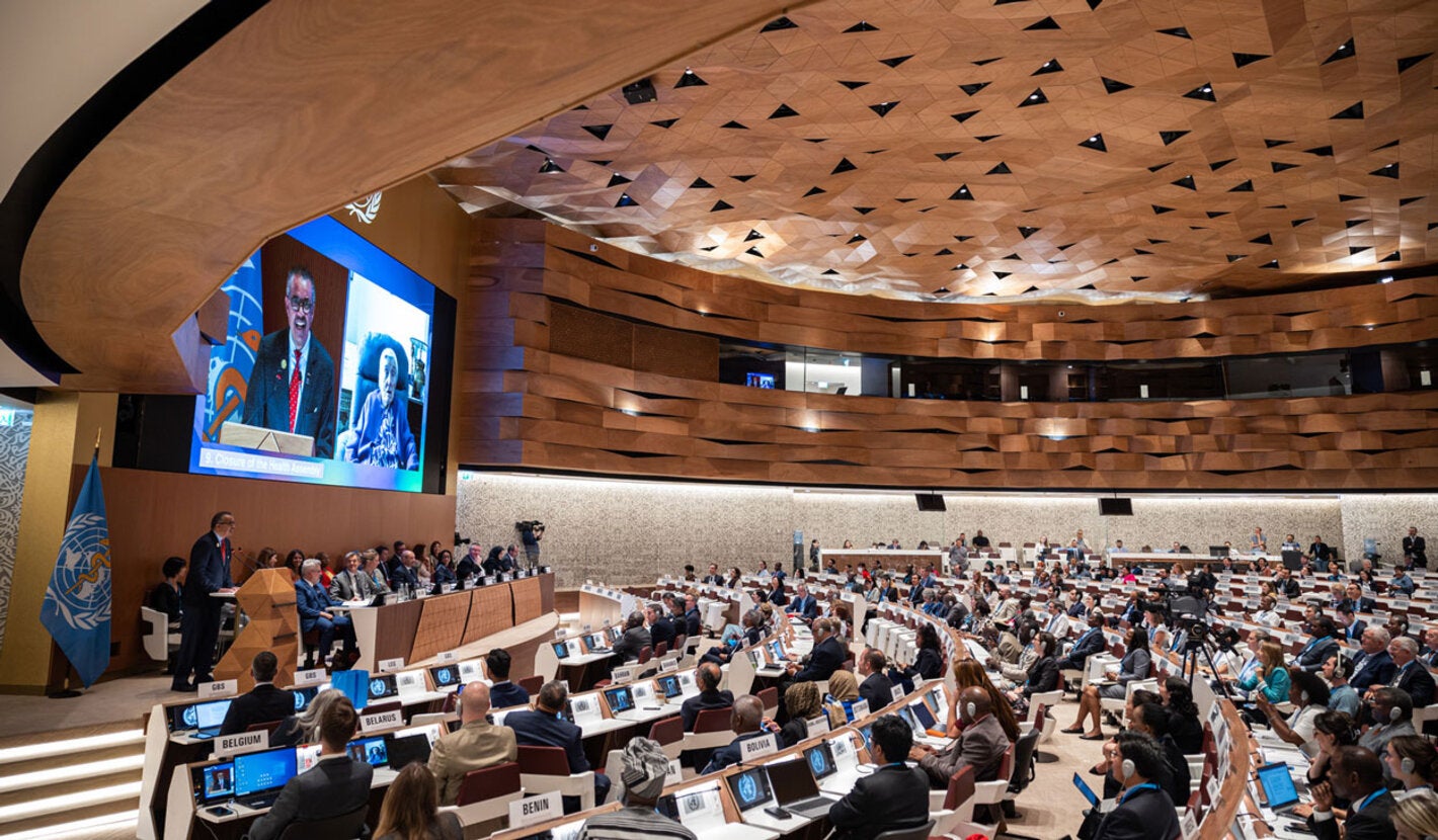 Clausura de la 76a Asamblea Mundial de Salud