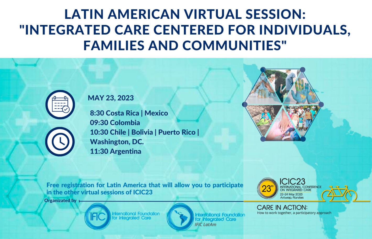 Event banner Integrated care centered for individuals, families, and communities 