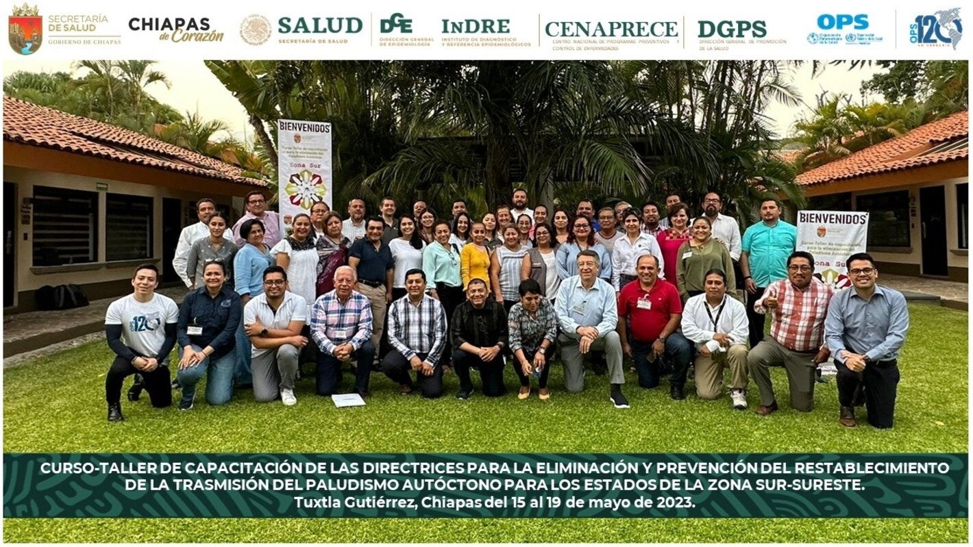 Capacitación en las Directrices para la Eliminación y Prevención del Restablecimiento de la Transmisión del Paludismo Autóctono