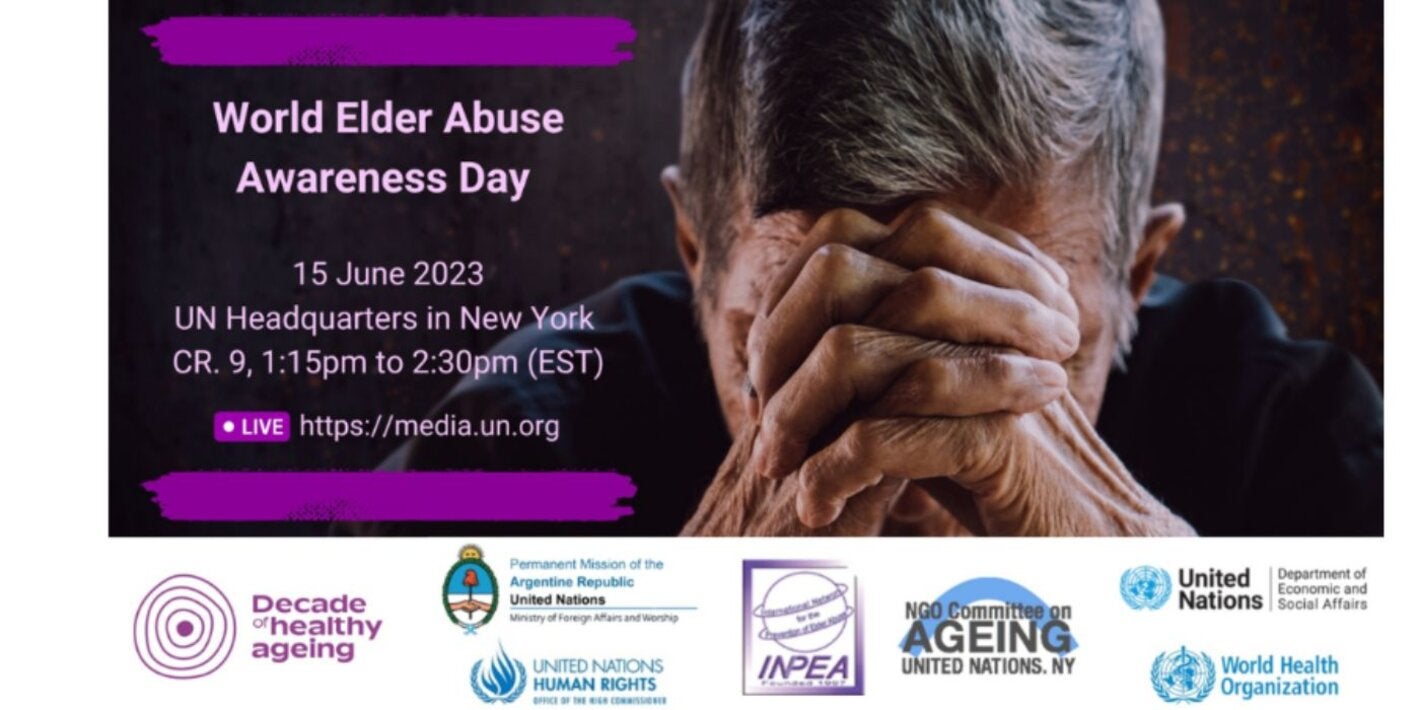 The World Elder Abuse Awareness Day (WEAAD) 2023 
