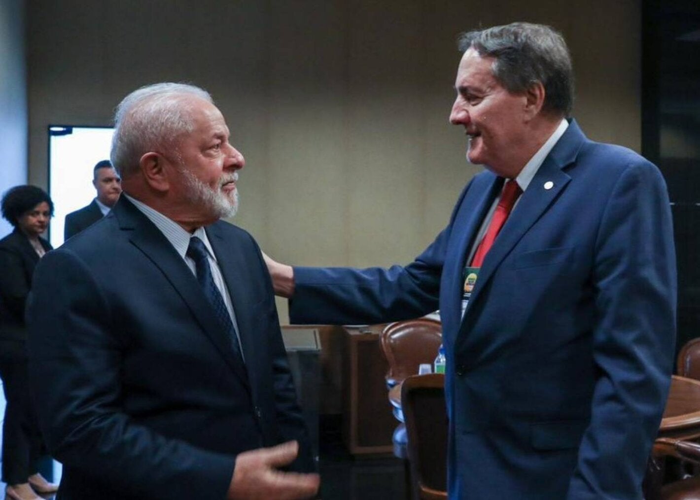 Dr. Jarbas Barbosa and President Luiz Inácio Lula da Silva of Brazil