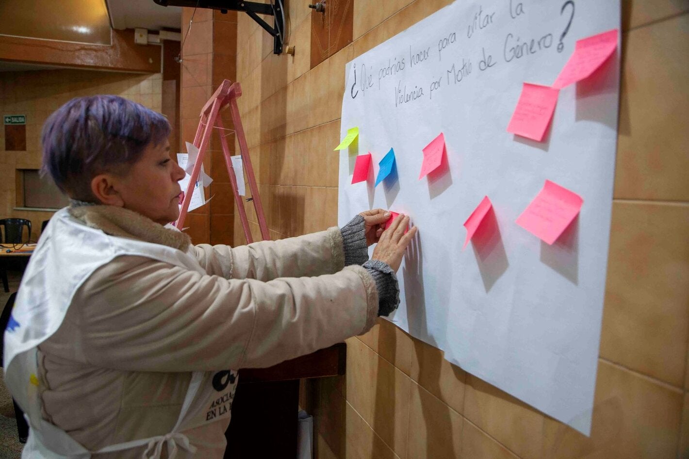 Foto de uno de los momentos del taller