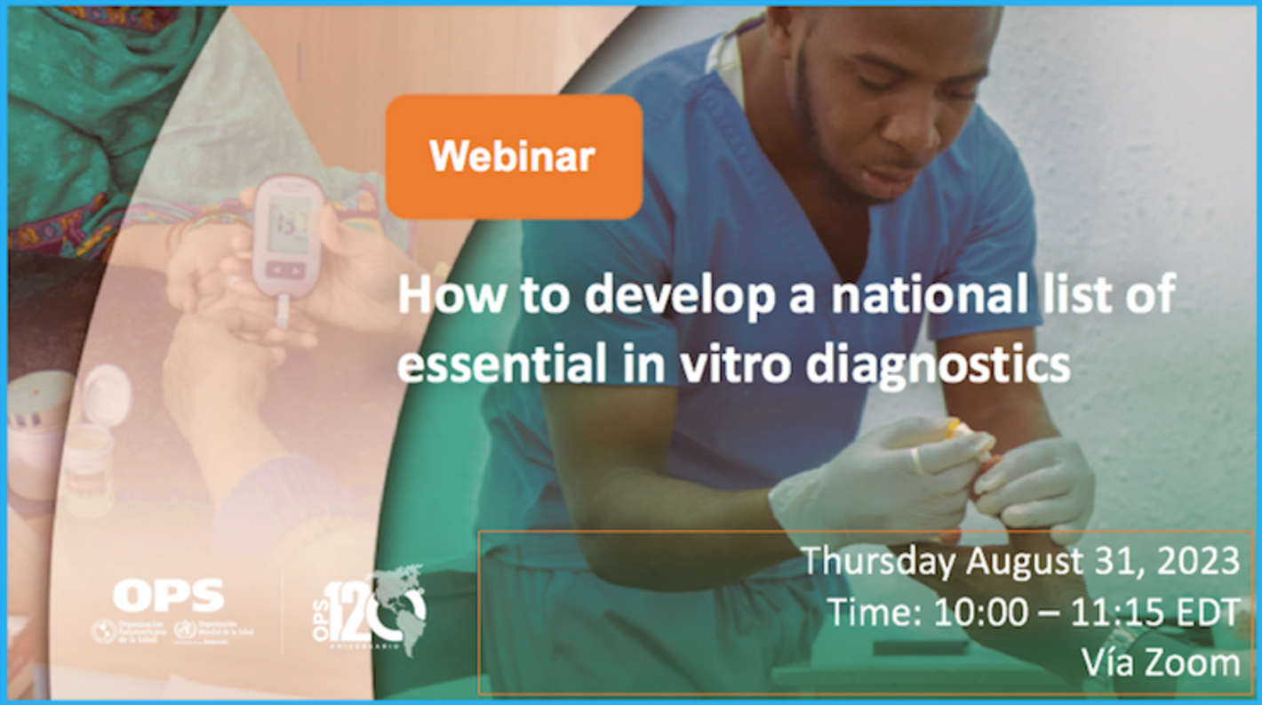   Webinar: How to develop a national list of essential in vitro diagnostics