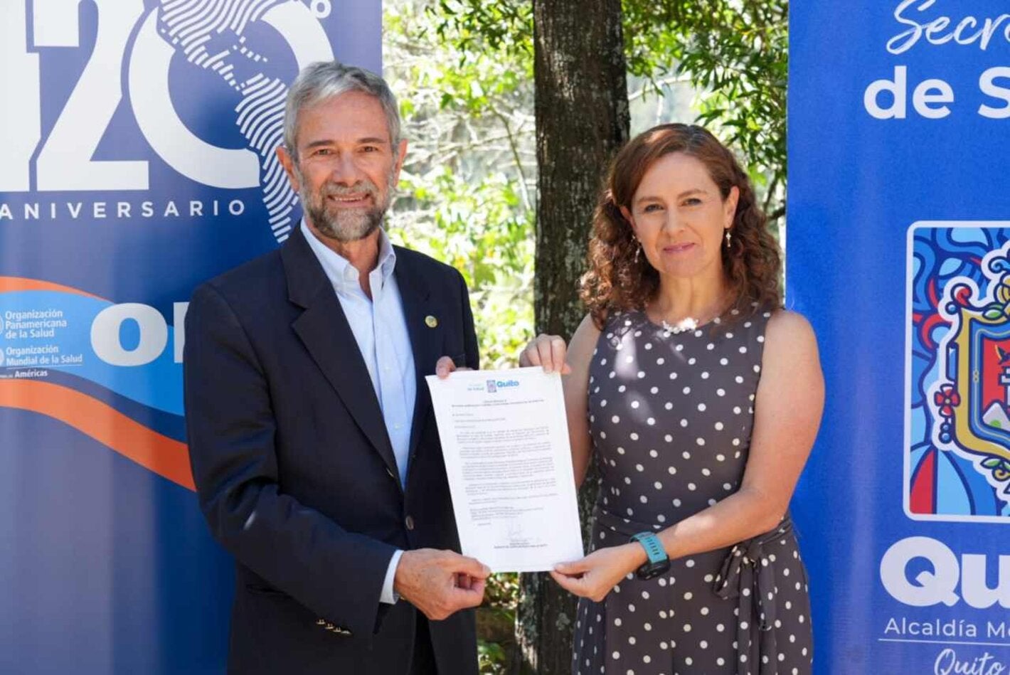 Quito solicita adhesión al Movimiento, Ciudades y Comunidades Saludables de las Américas promovido por la OPS