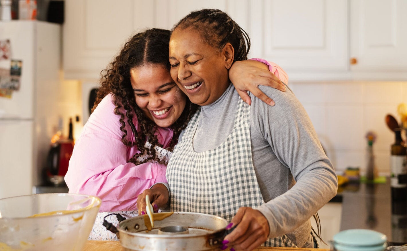 Madre e hija disfrutando 