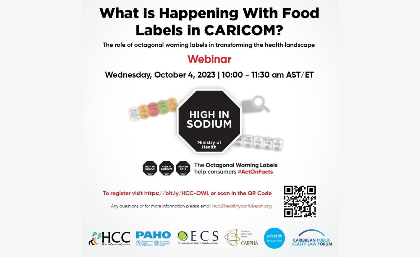 Webinar: What is happening with food labels in CARICOM?