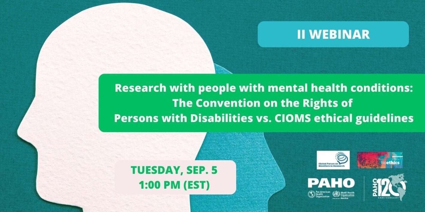  Second webinar on the ethical conduct of research with people with mental health conditions in Latin America  