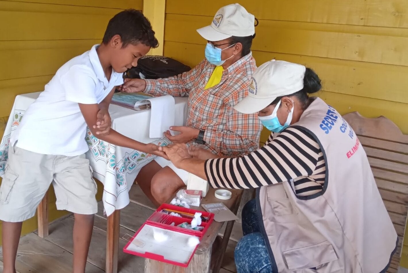 Diagnóstico de malaria en Gracias a Dios