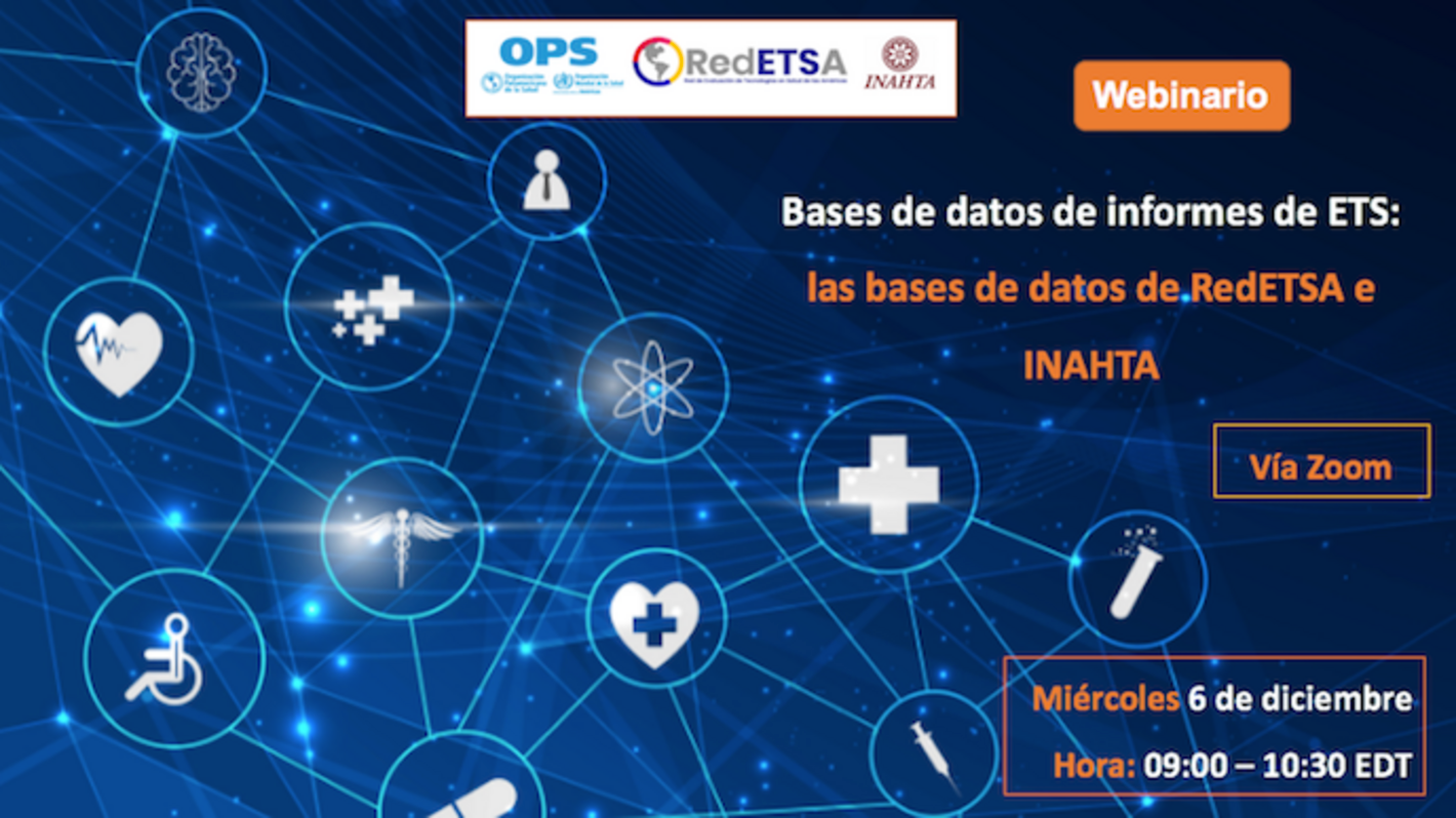 Bases de datos de informes de ETS: las bases de datos de RedETSA e INAHTA