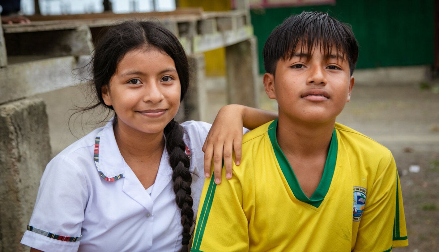 Healthy children of the Americas