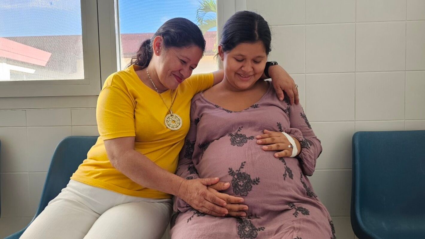 Madre gestante en Honduras