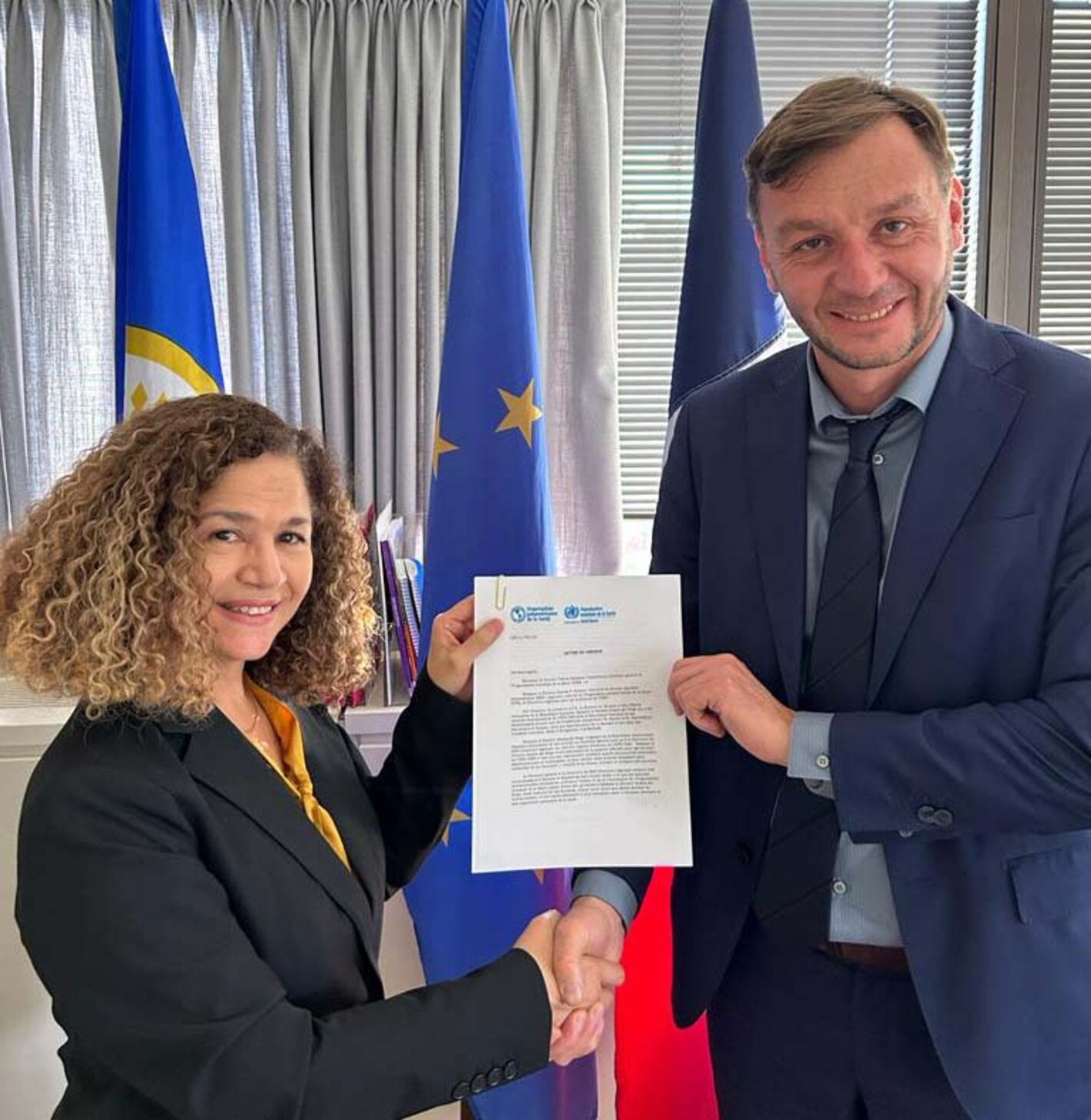 PWR ECC presents credentials to Michon