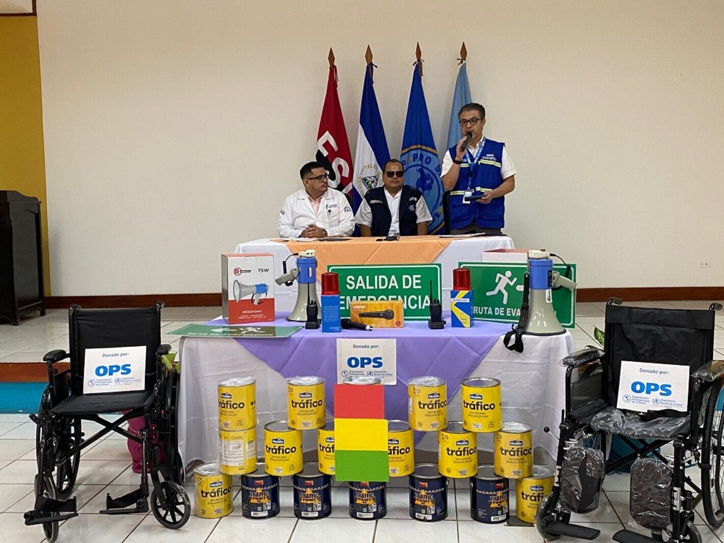 Donación equipos auxiliares