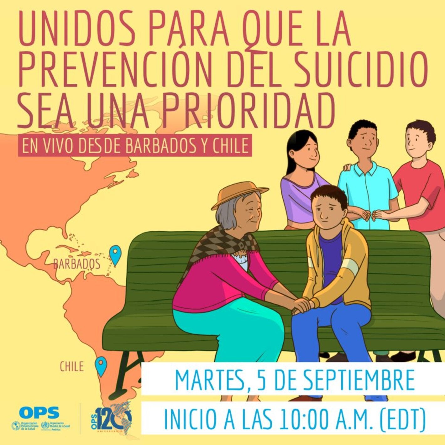 Unidos para que la prevención del suicidio sea una prioridad: evento regional