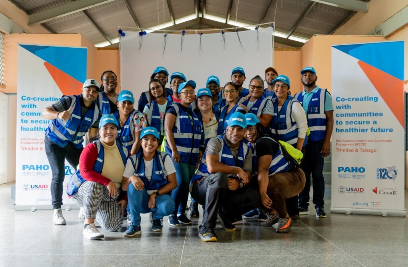 A community outreach team ready for the field.