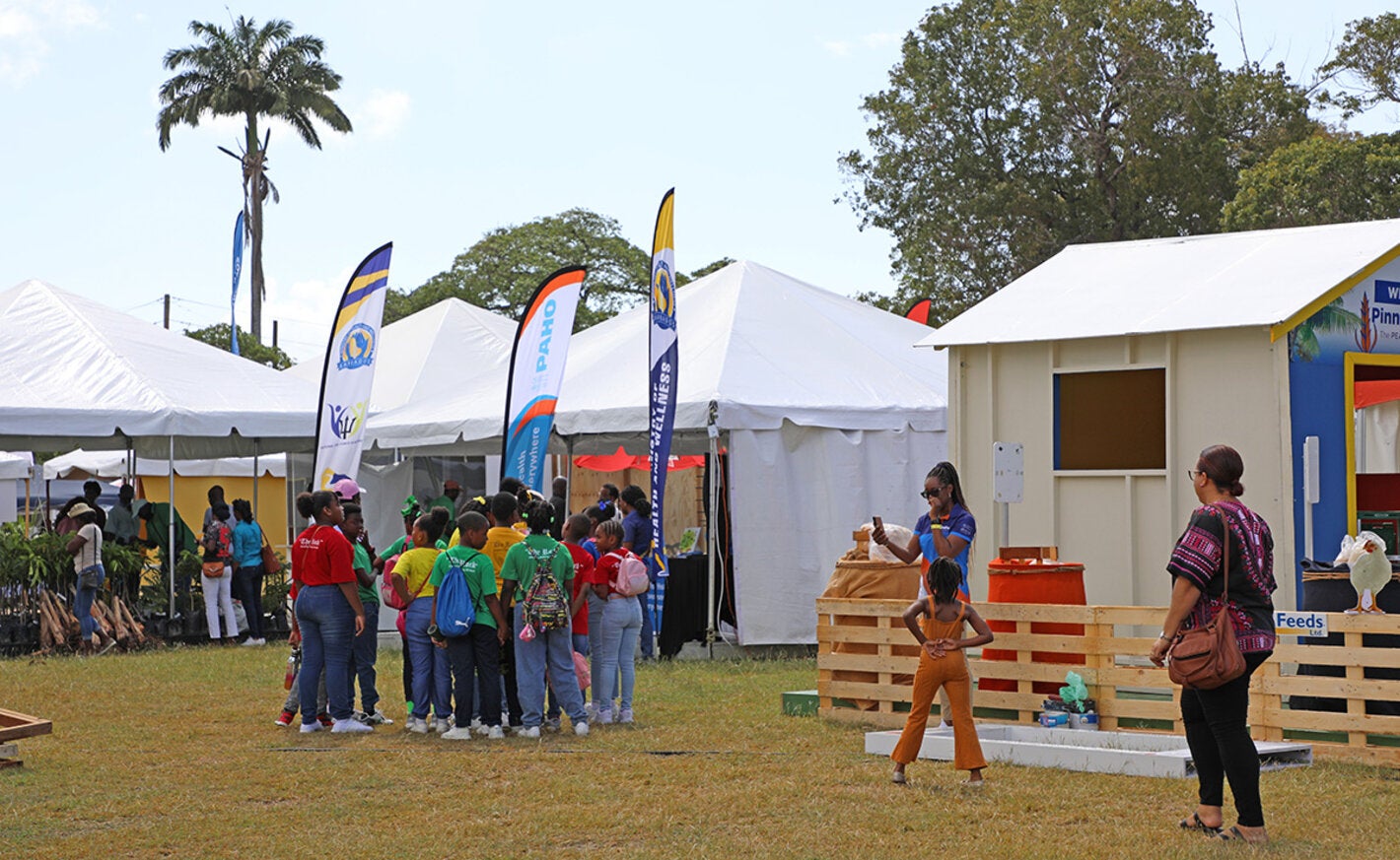 View of tent at activity