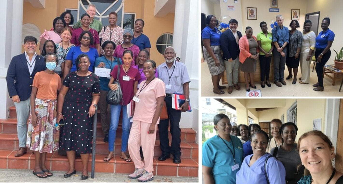 collage de fotos capacitación presencial