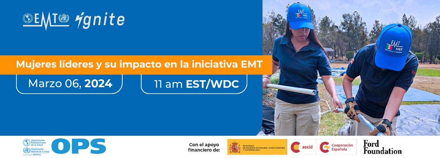 mujeres miembros de equipos médicos de emergencia en acción