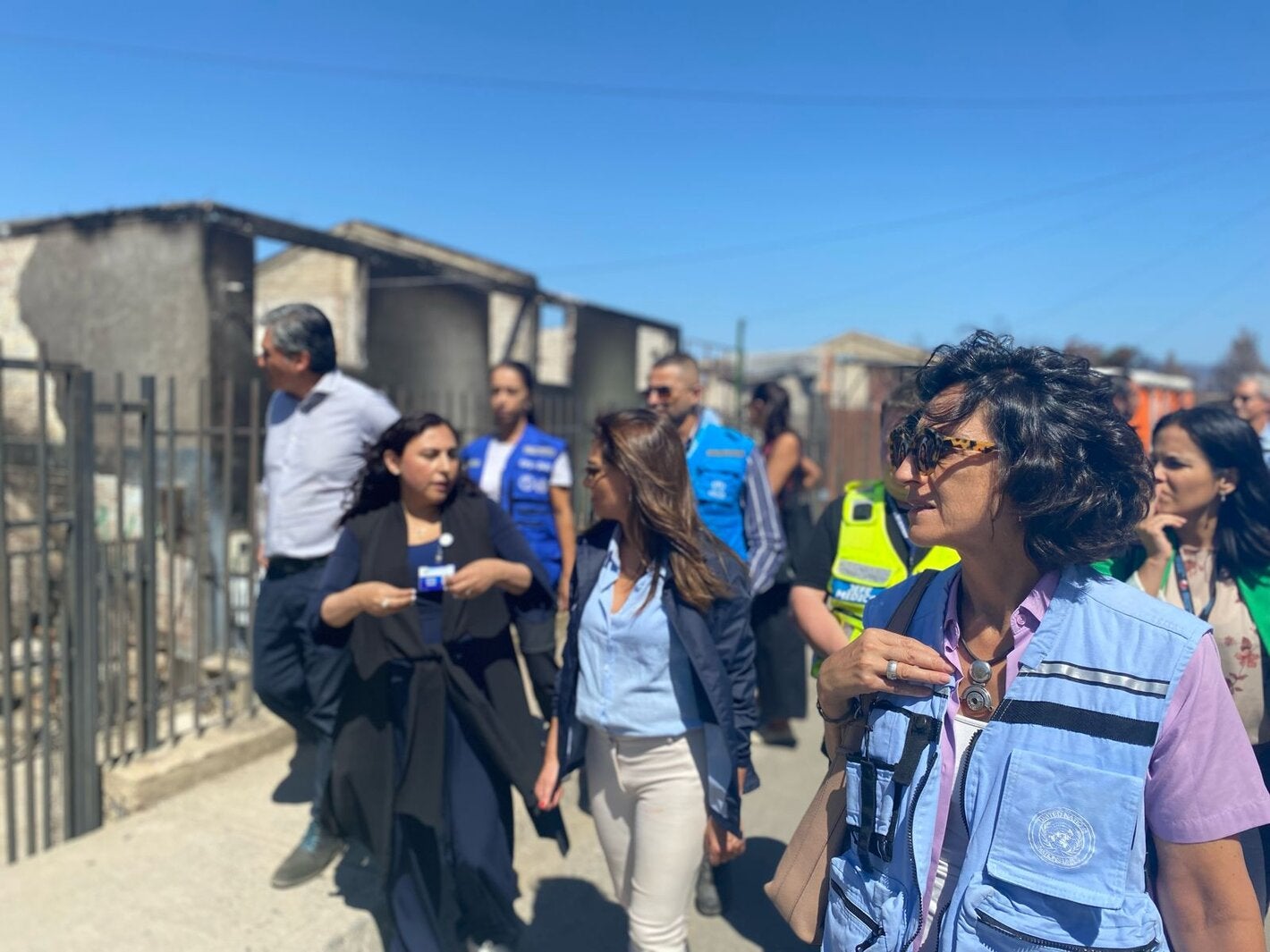 Una delegación de representantes del Gobierno y de agencias del Sistema de Naciones Unidas (ONU), visitó zona afectada por incendios en Región Valparaíso - Chile 