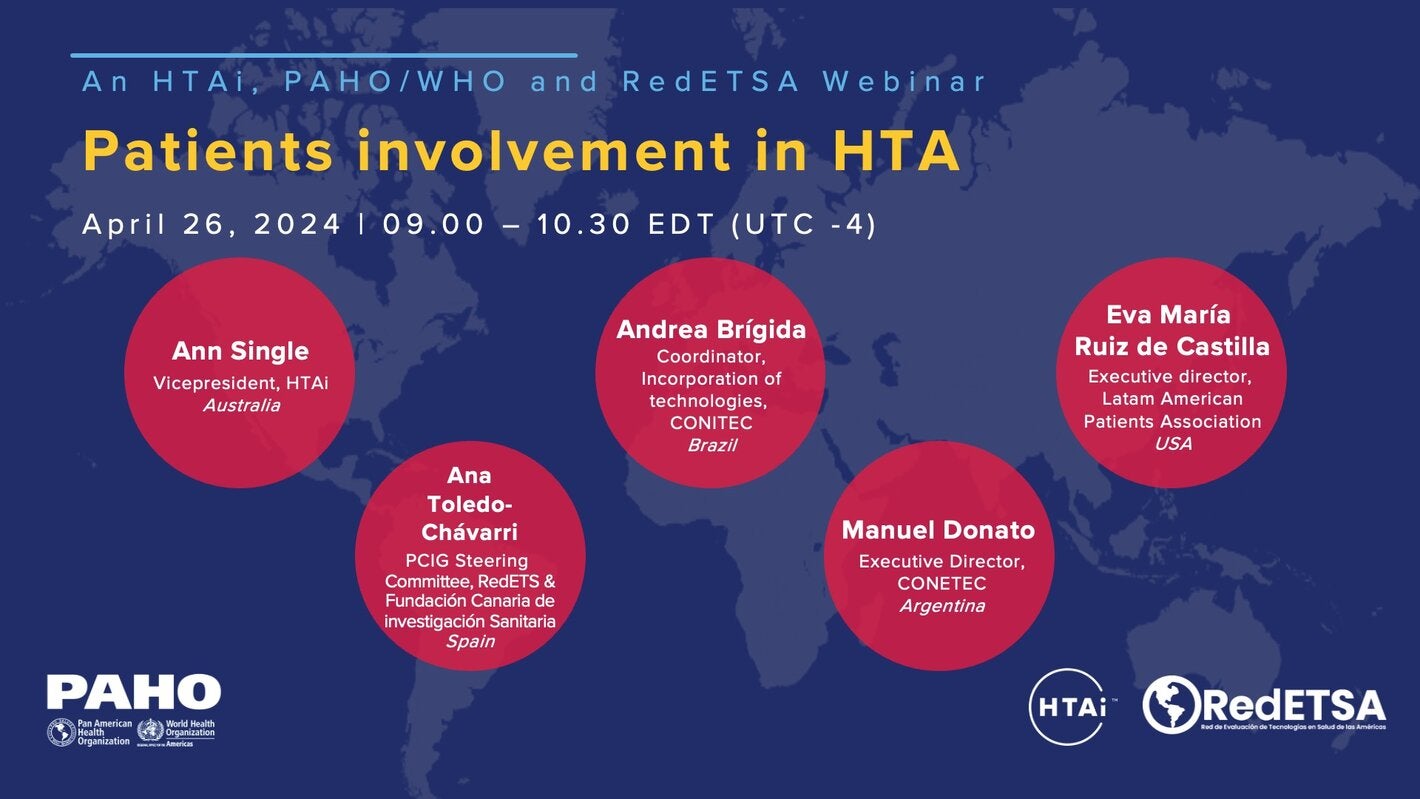 Patients involvement in HTA