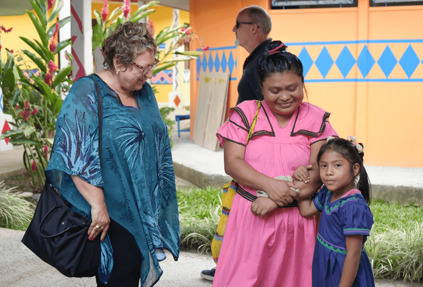 Visita al Ebáis del territorio indígena La Casona