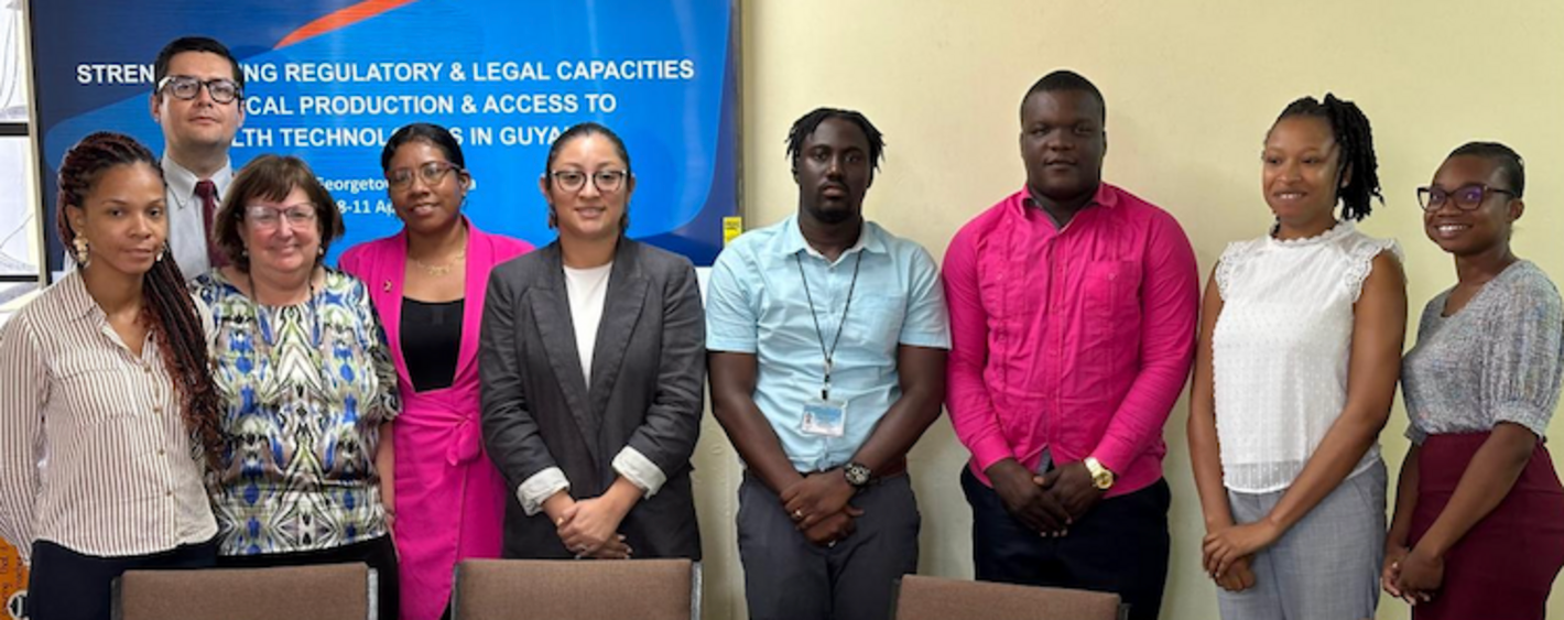 PAHO supports Guyana on strengthening regulatory and legal capacities for local production and access to health technologies