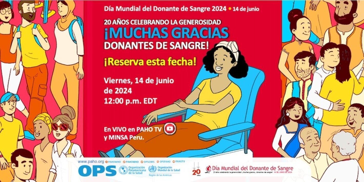  ¡Reserva esta fecha! Día Mundial del Donante de Sangre 2024