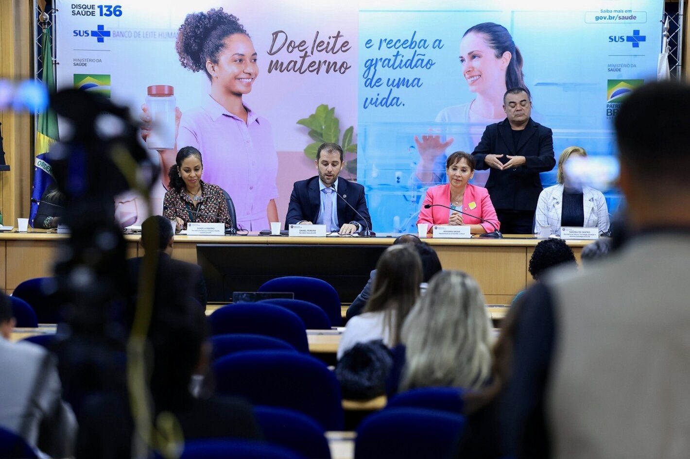 Cerimônia de lançamento da campanha
