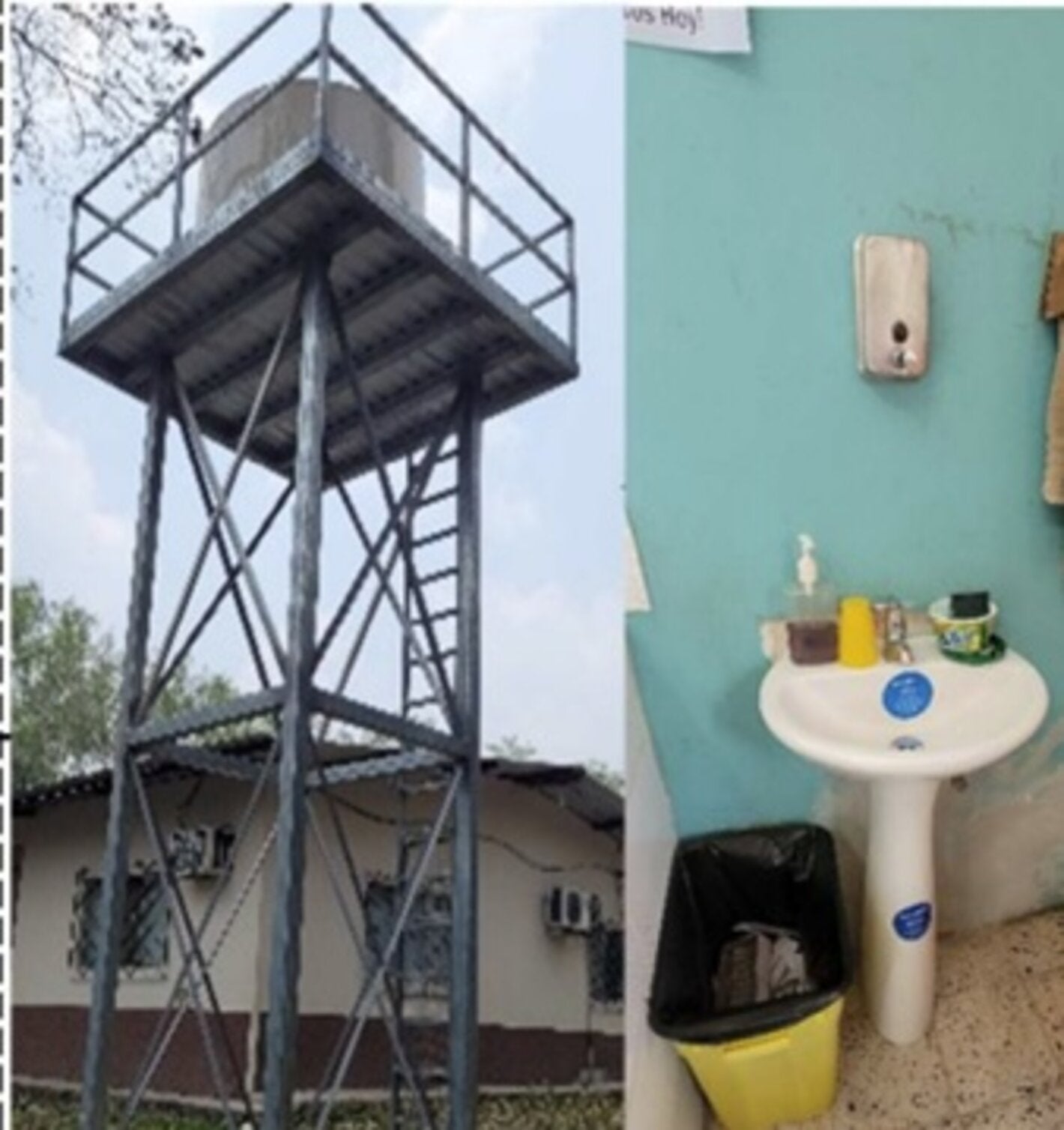 Obras en centro de salud de San Luis, Santa Bárbara