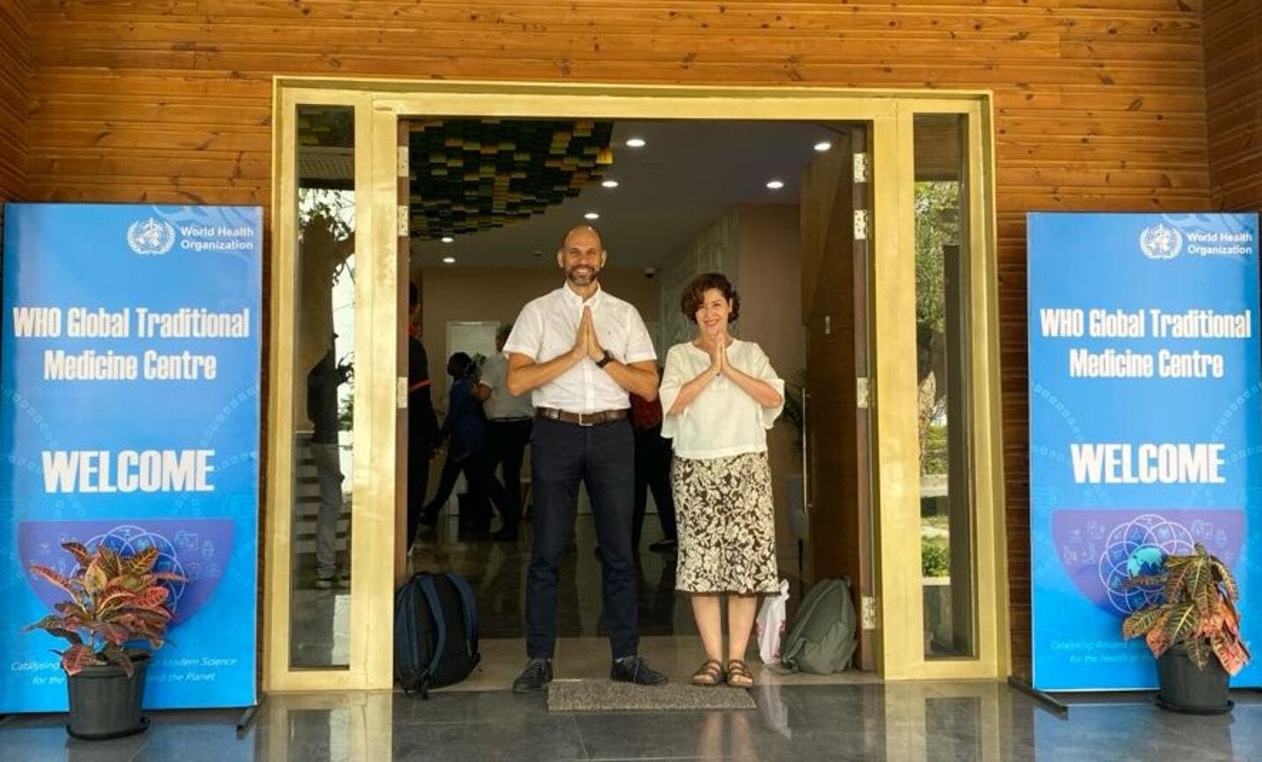 A equipe da BIREME chega a Jamnagar para a segunda parte da missão da OMS na Índia em março de 2024.