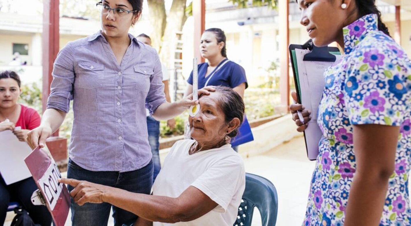 Testing for trachoma in Colombia
