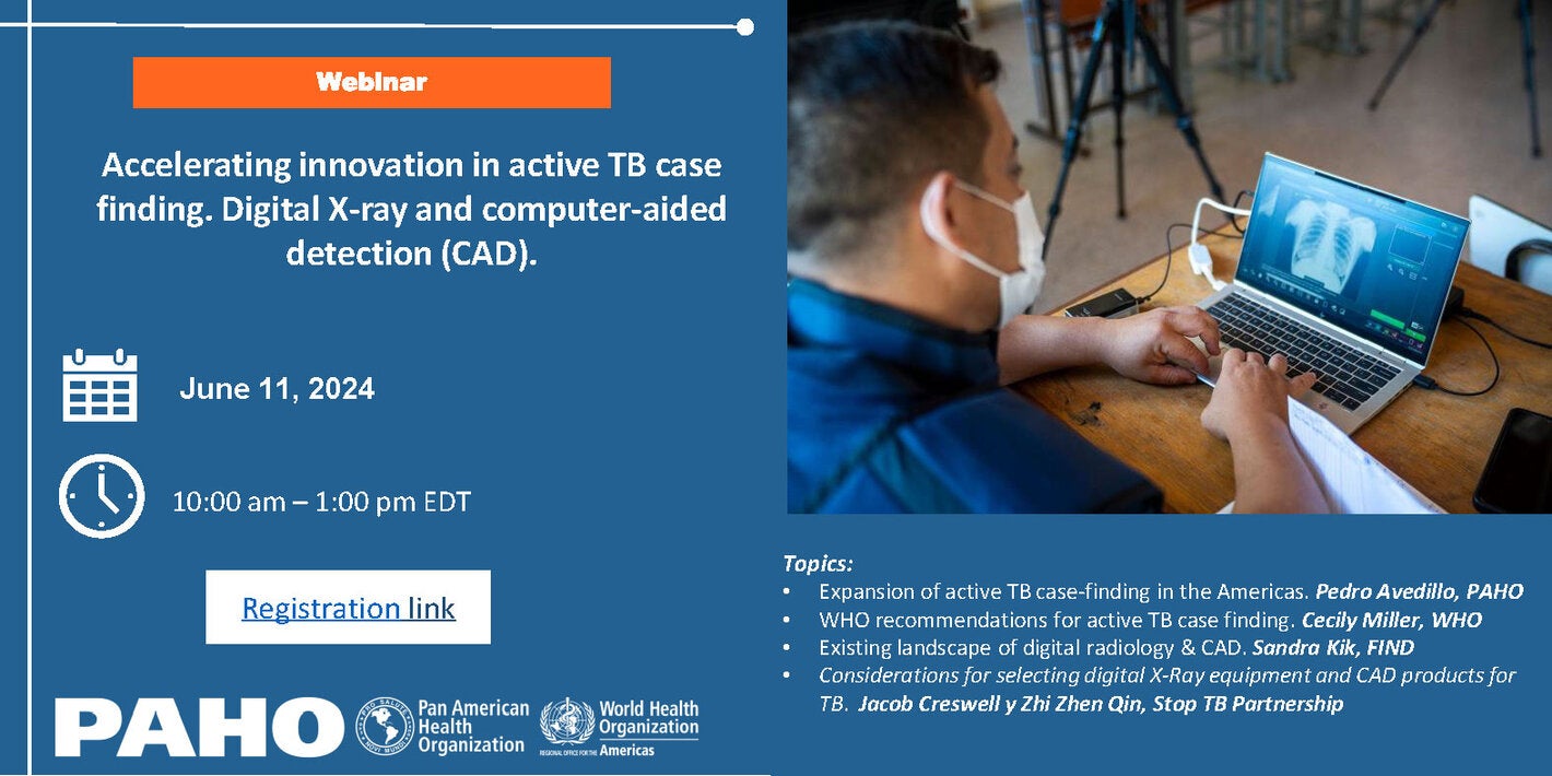 Accelerating innovation in active TB case finding. Digital X-ray and computer-aided detection (CAD)