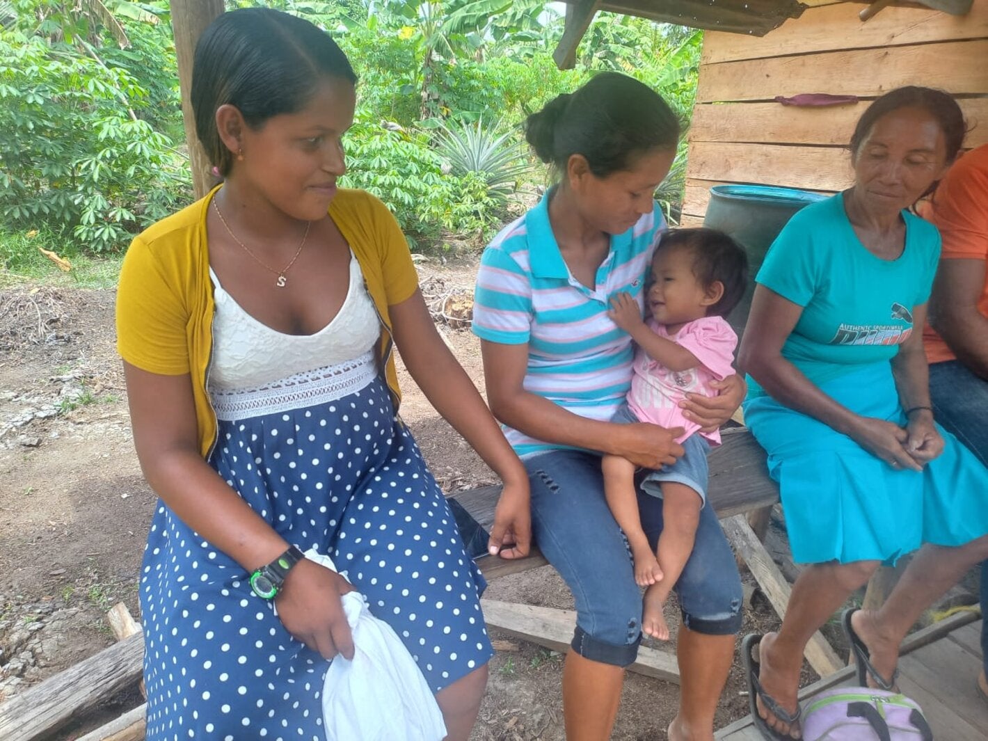 Pic 1: Community members of White Water and Gaza Landing in Region 1, Mabaruma and surrounding areas Guyana.