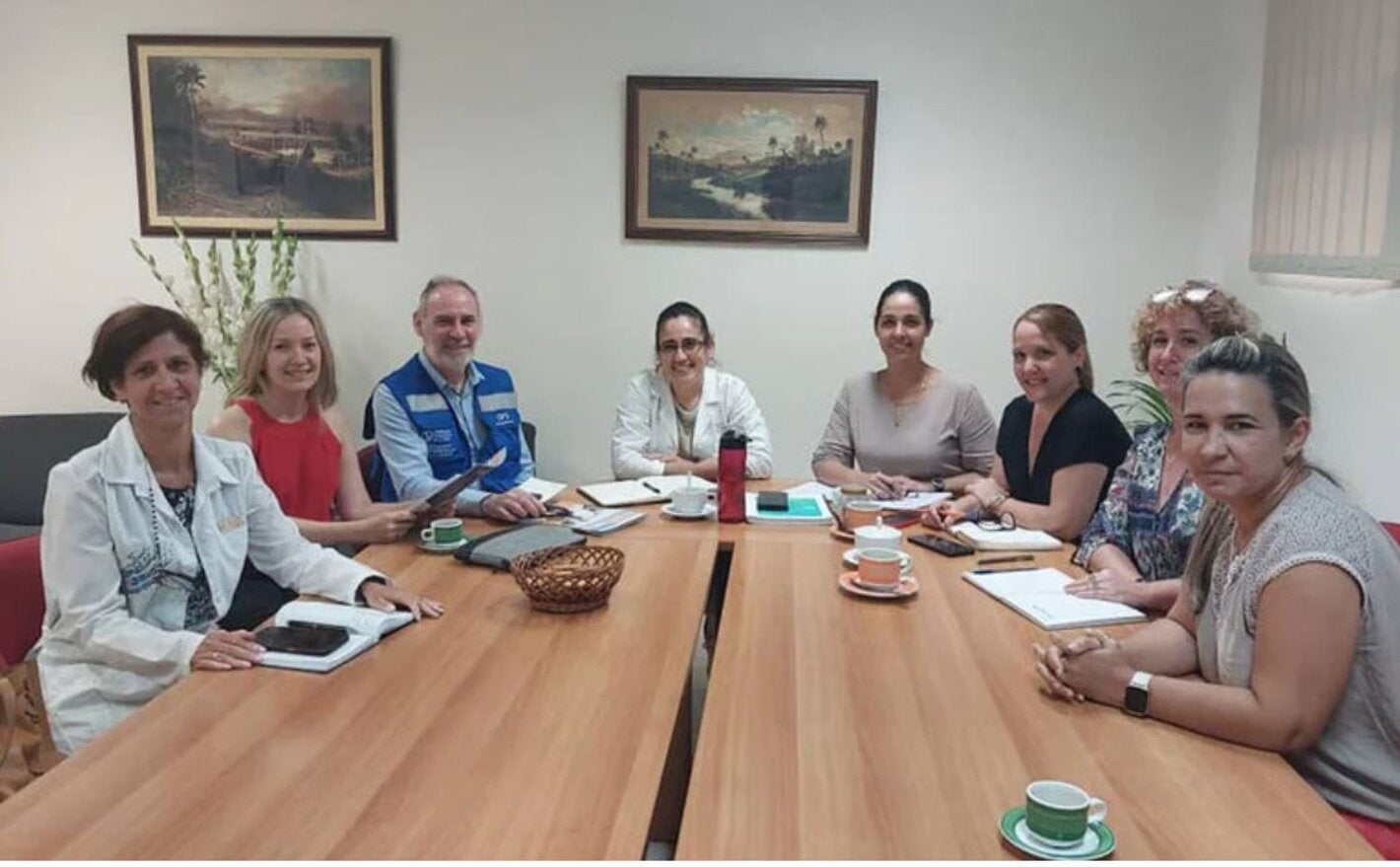 Reunión entre el personal del Centro de Genética de Cuba y el equipo de Salud Perinatal del CLAP