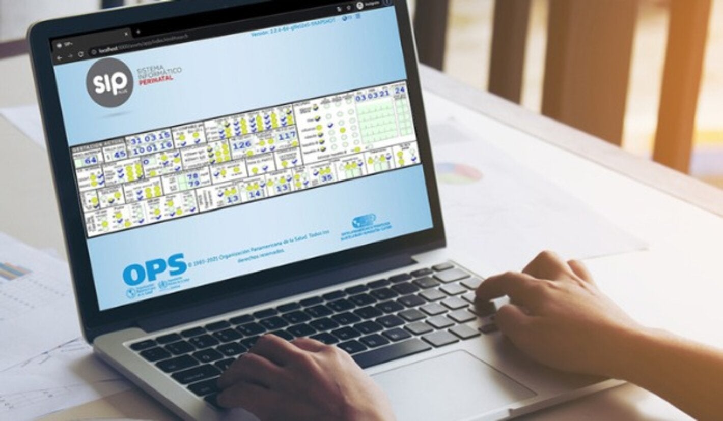 Computadora con SIP Plus en pantalla