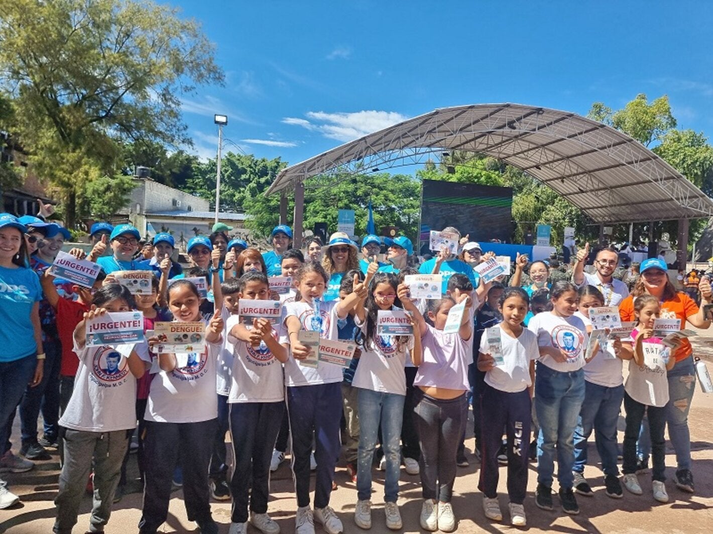 Escolares apoyan la lucha contra el dengue