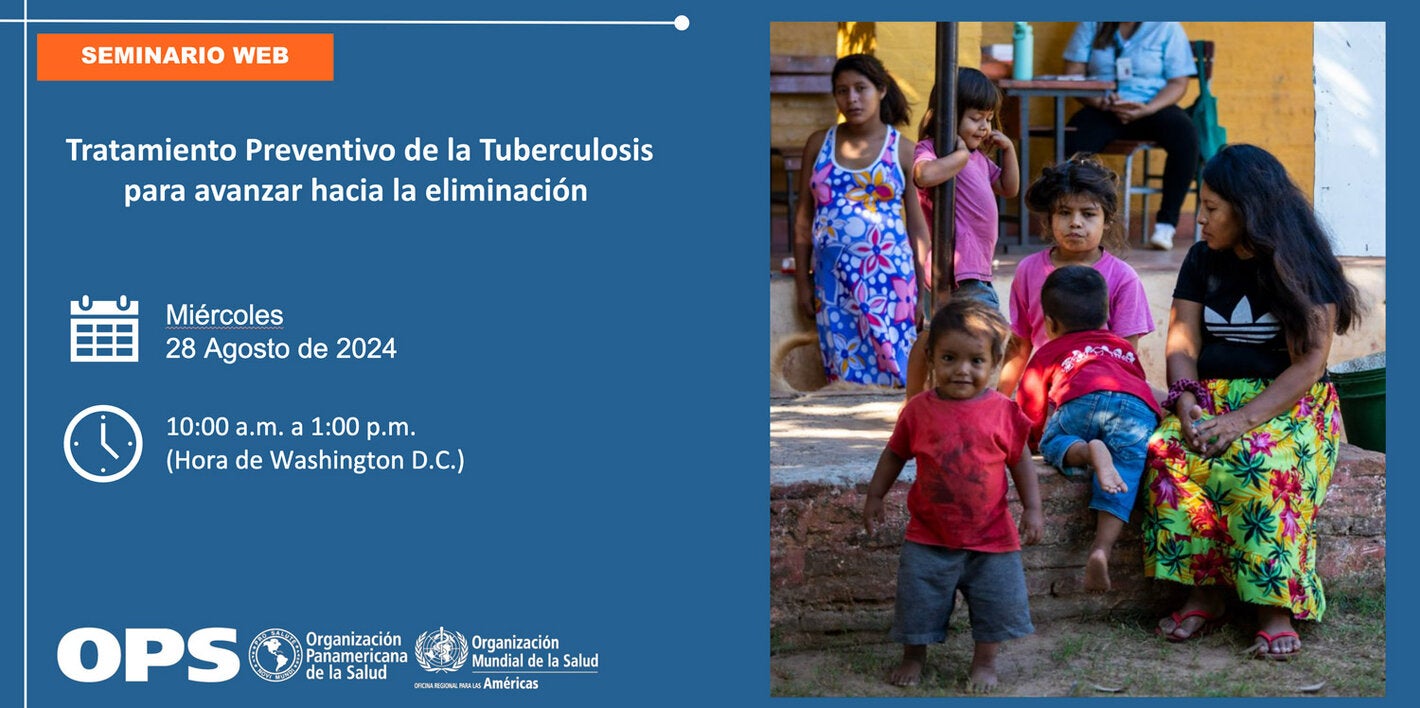 Banner del evento tuberculosis del dia 28 de agosto de 2024