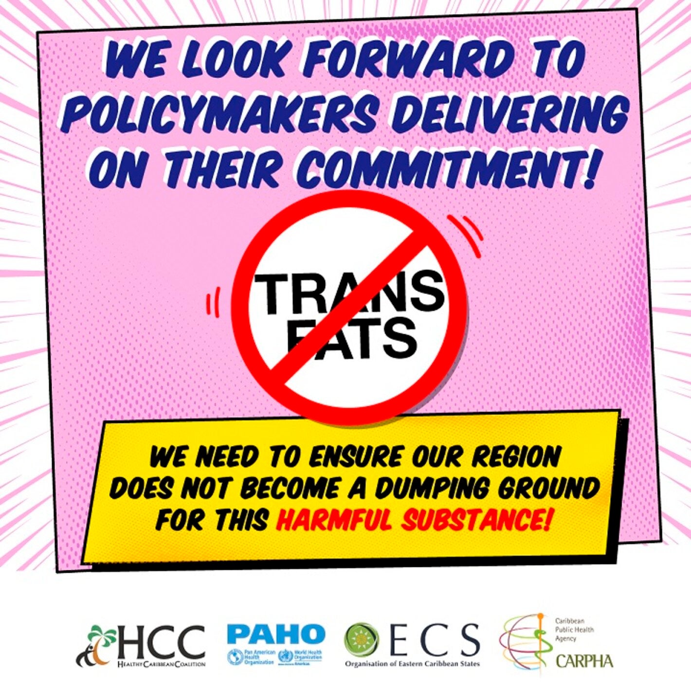 Let’s Talk About Trans Fats! And Why They Need to Go campaign flyer