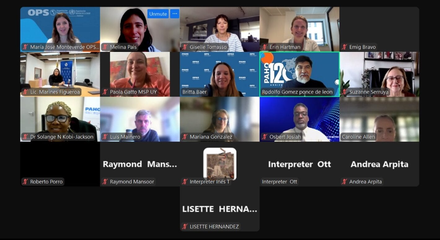 foto de reunión virtual