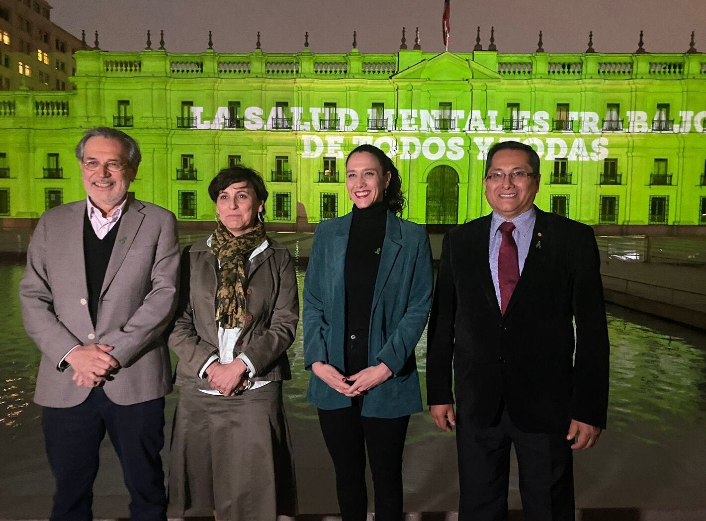Foto de autoridades del Ministerio de Salud durante la celebración del día de la salud mental