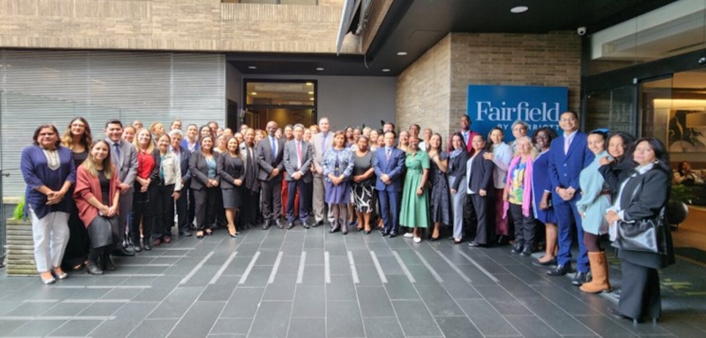Foto de grupo de los participantes de los países de la Región de las Américas en la Pre-Conferencia 