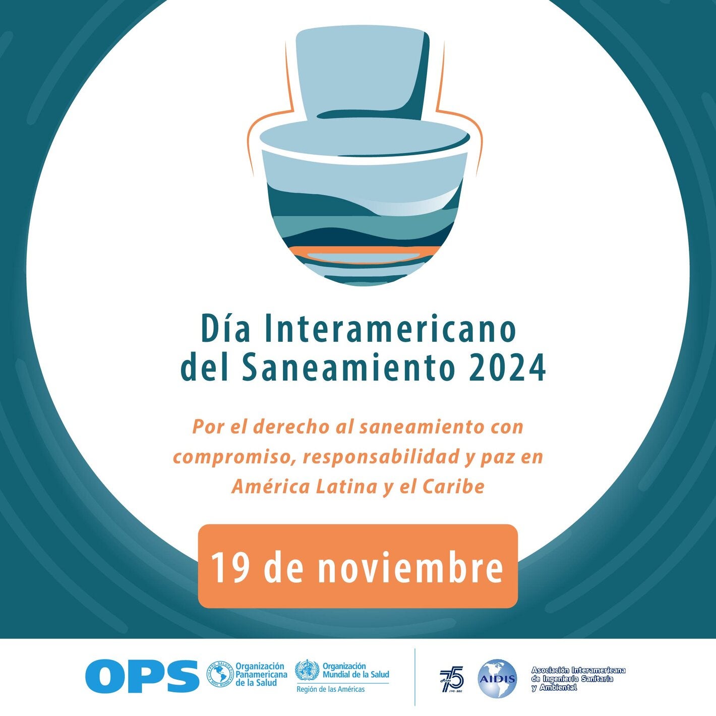 Cartel del Dia Interamericano del Saneamiento