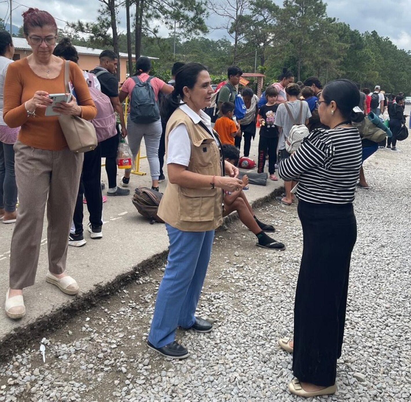 Población migrante en zona fronteriza de Machuca