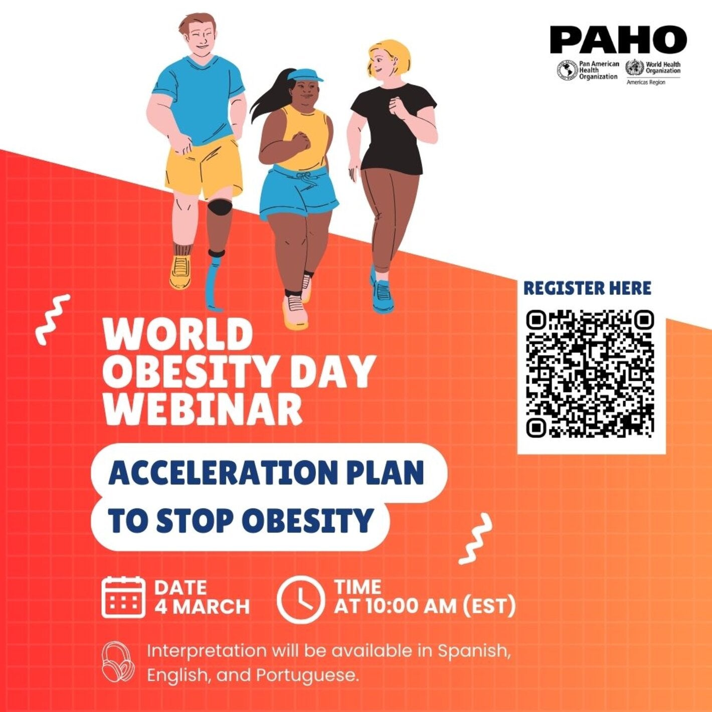 three people running