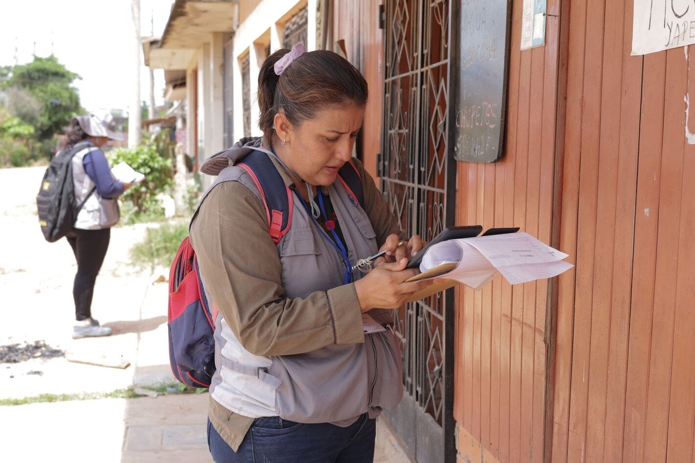 OPS || Encuestadores realizan ejercicios de campo en el distrito de Yarinacocha, Pucallpa, región Ucayali. 
